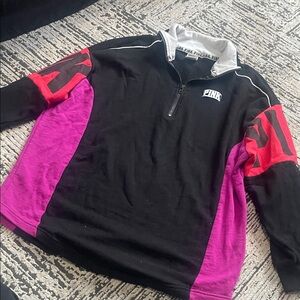 Victoria's Secret Pink and Black Hoodie